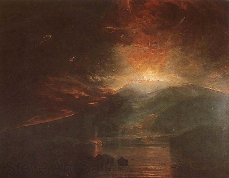 Joseph Mallord William Turner Volcano erupt Norge oil painting art